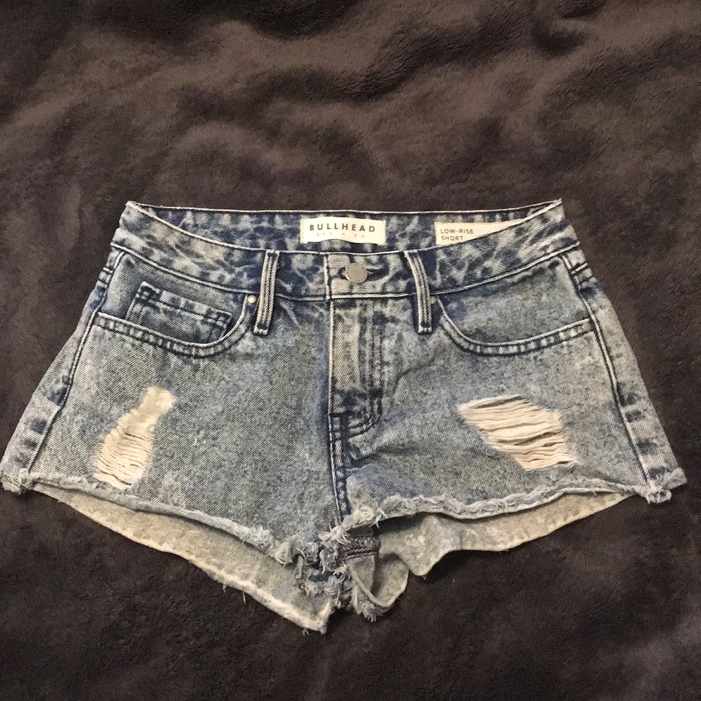Bullhead Denim Co Low Rose Shorts